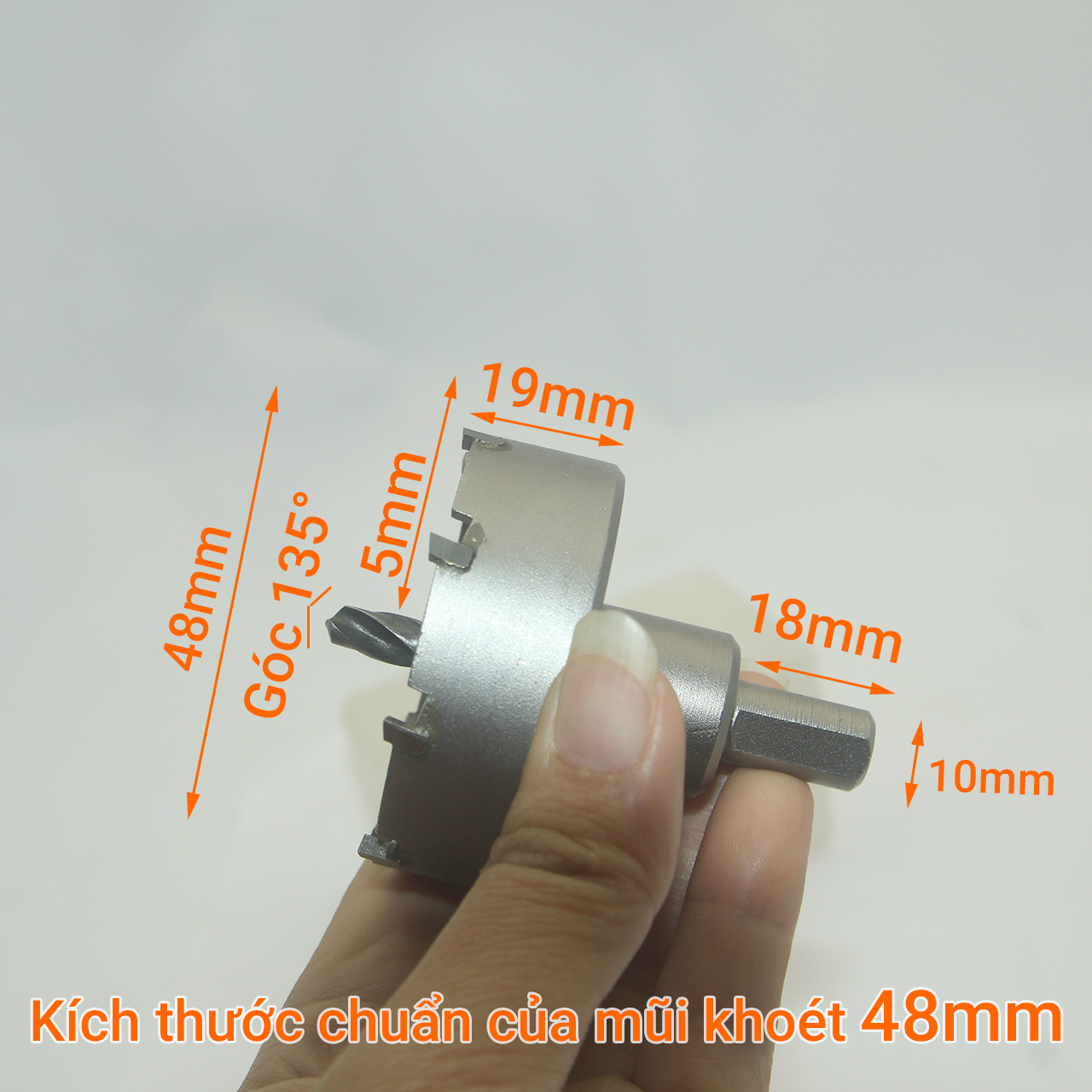 Mũi khoét sắt răng hợp kim Φ48mm