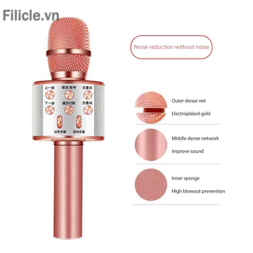 Micro Cầm Tay Không Dây Kết Nối Bluetooth Cho KTV