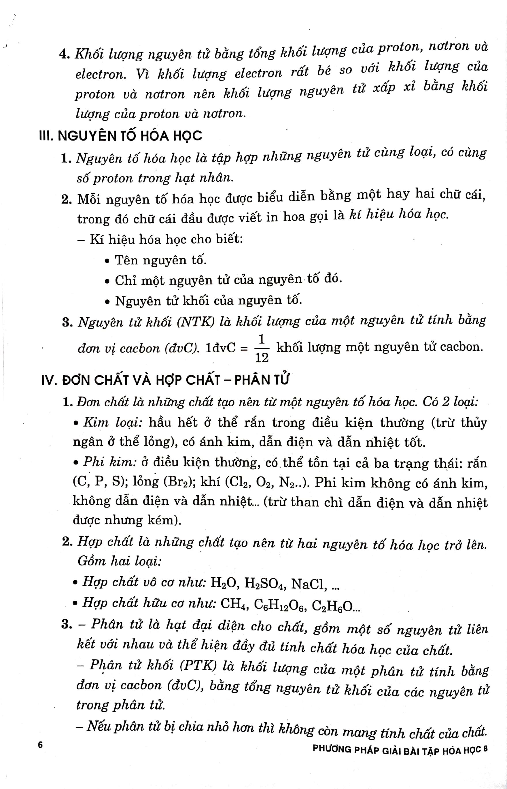 Phương Pháp Giải Bài Tập Hoá Học 8
