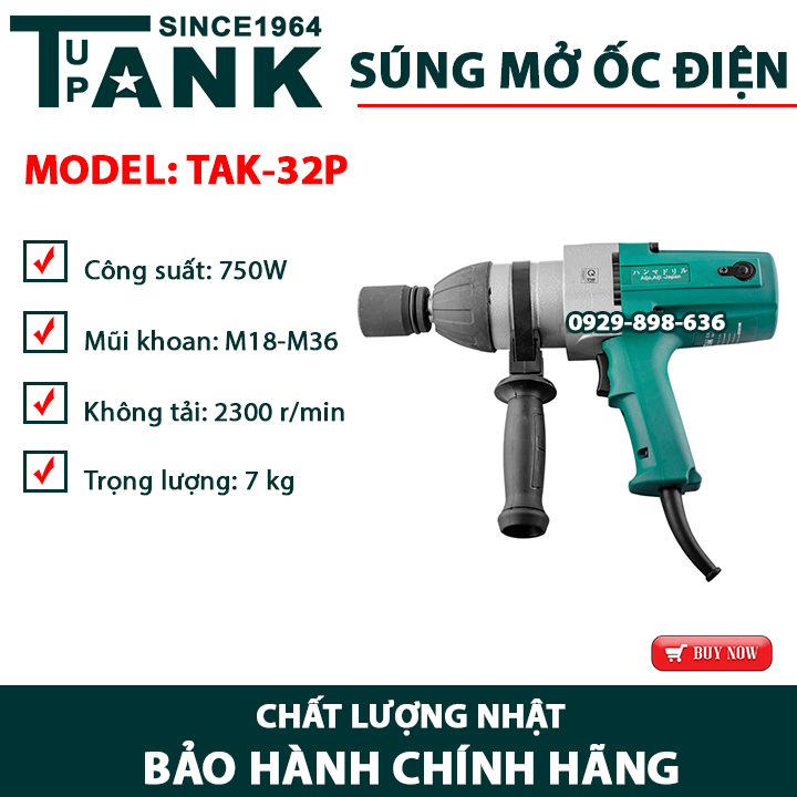 Máy siết bulong tank since 1964 TAK-32P