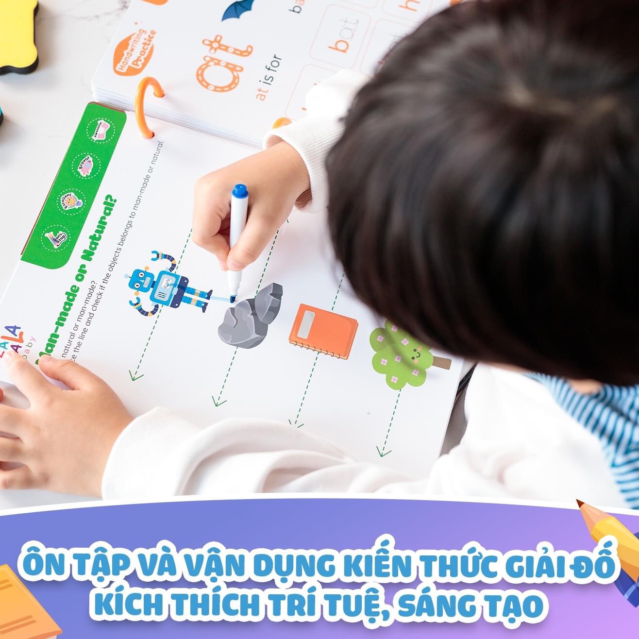Học liệu giáo dục sớm Lalala baby , luyện học và viết chữ số, tô xóa được, CAM KẾT sản phẩm giống hình