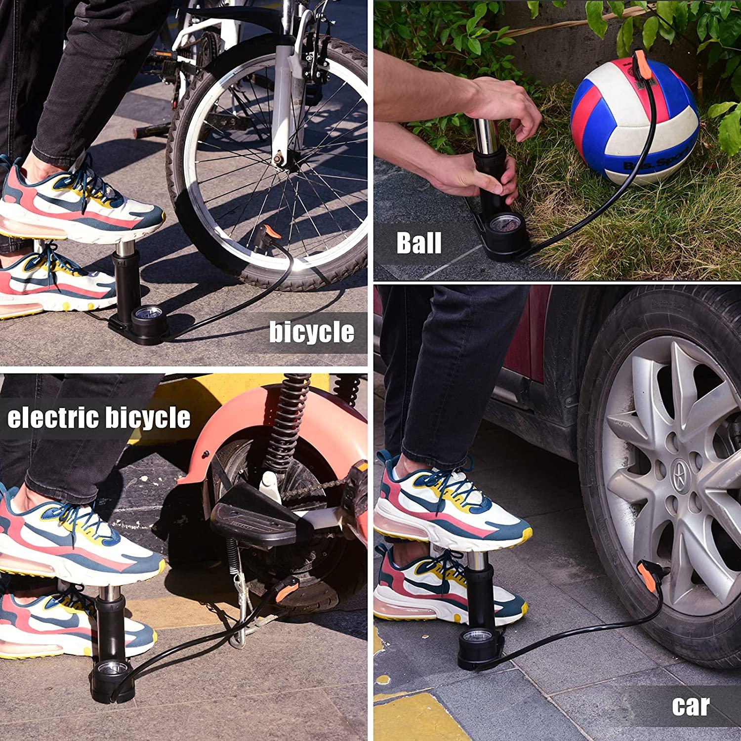 Bơm cao áp chân xe đạp Bơm hơi chân di động