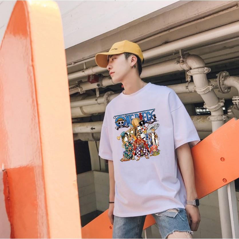 Áo Tay Lỡ unisex Băng Đảng Mũ Rơm