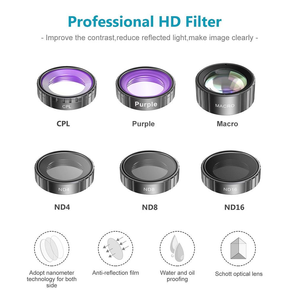 Camera Hành Động 5K 30FPS Màn Hình Cảm Ứng Kép 48MP EIS Điều Khiển Từ Xa WiFi Chống Thấm Nước Ống Kính Lọc Có Thể Tháo Rời Đầu Ghi Hình Thể Thao