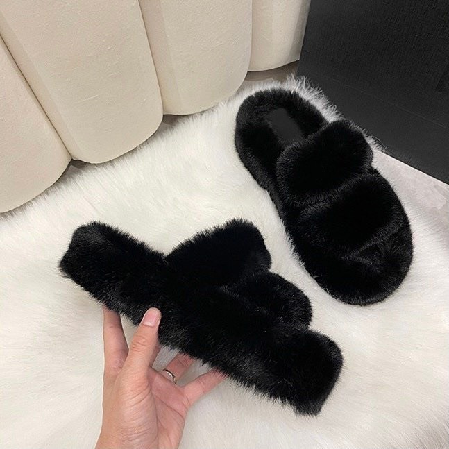 DÉP LÔNG QUAI NGANG ĐẾ CAO 4 CM ÊM CHÂN CHO CÁC NANG