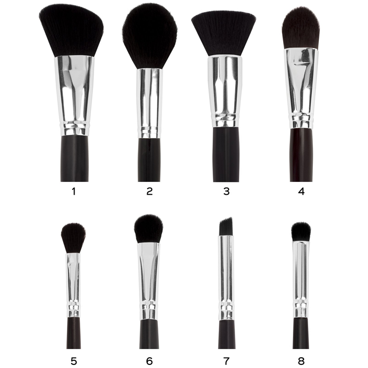 Bộ cọ Coastal Scents Midnight Raven Brush Set