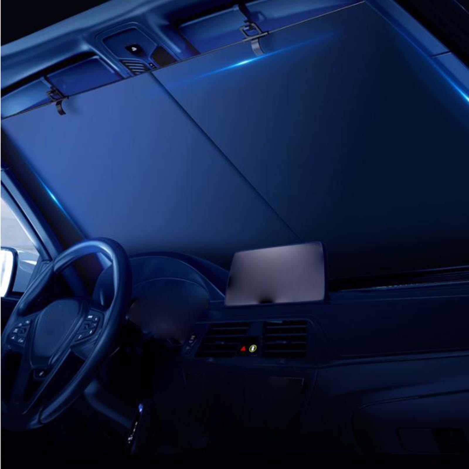 2x Universal Car Windshield Sun Shade Privacy Protection for Automotive