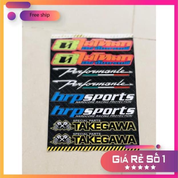 Set tem dán phuộc gấp,tem chống nước ko bay màu bảo hành màu sắc vĩnh viễn