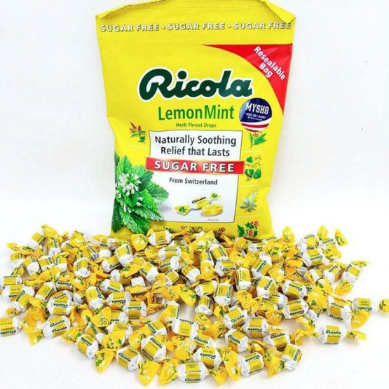 Kẹo ngậm thảo mộc Ricola hương bạc hà - bịch 105 viên