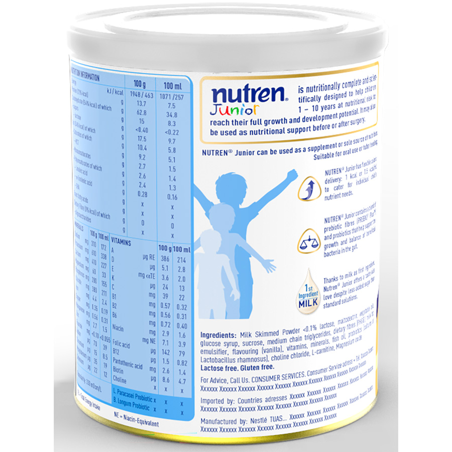 Combo 2 lon sản phẩm dinh dưỡng y học Nutren Junior cho trẻ từ 1-12 tuổi 850g tăng trưởng 3 chuẩn: Thế chất, Đề kháng, Tư duy - Tặng bộ gối mền Pony và bộ tập tô màu