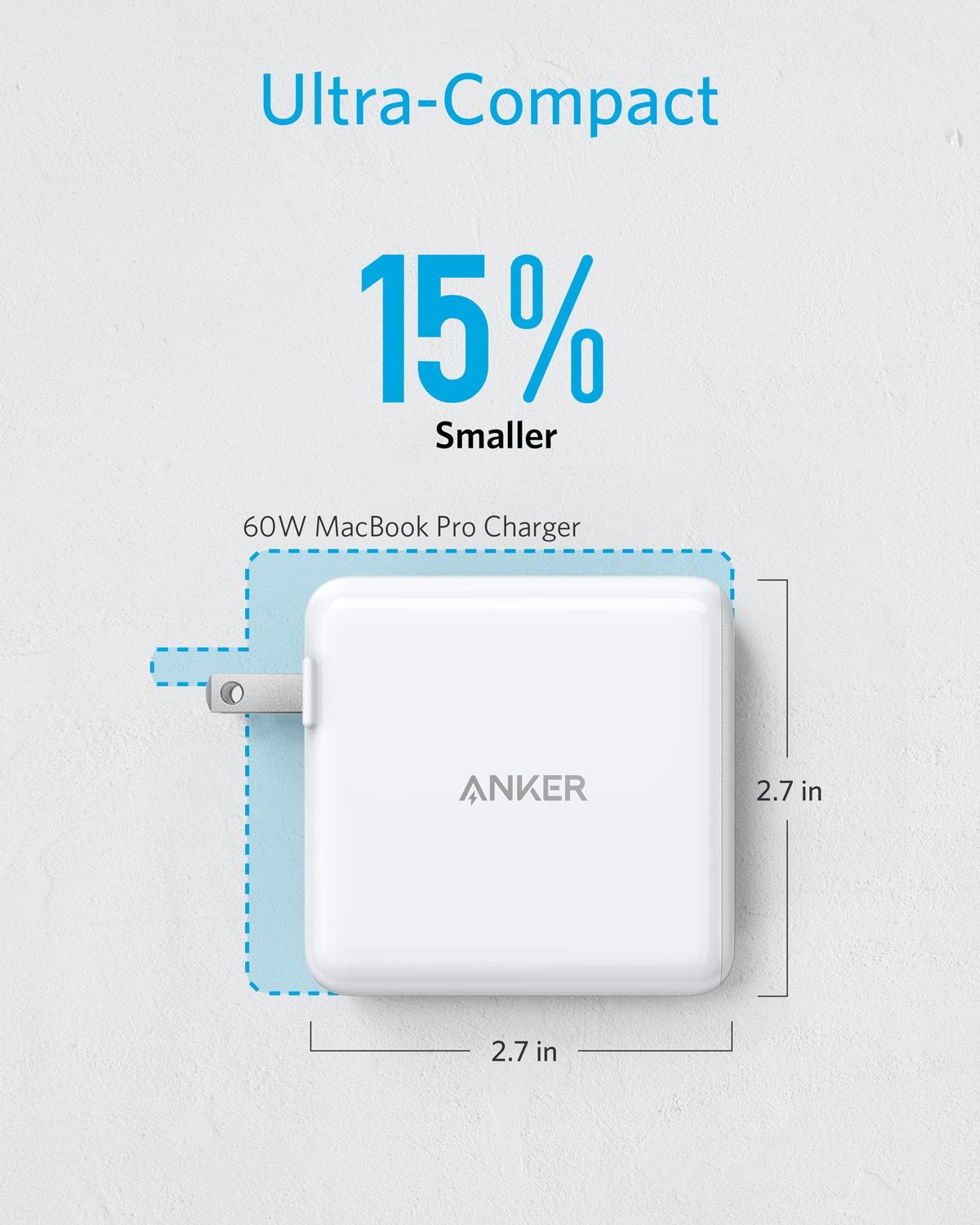 Sạc ANKER PowerPort Atom PD 2 [GaN Tech] 60W 2 cổng PD - A2029