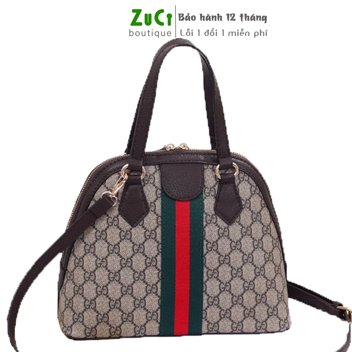 Túi xách, túi đeo vai nữ ZuCi Y40A2 dáng hến thời trang Công Sở, phong cách sang trọng cao cấp, cá tính Quảng Châu Nobox size 28cm