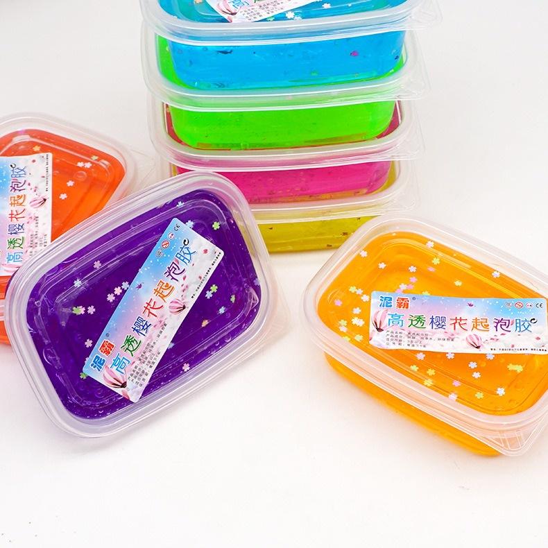 Slime dạng âu bóng trong phối 3 màu nhũ đa dạng Đồ chơi slam đất sét chất nhầy ma thuật squishy