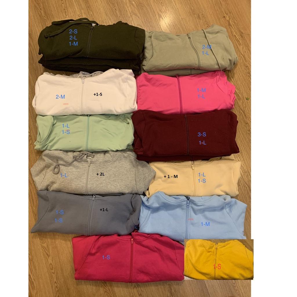 Áo khoác nữ CROPTOP có mũ và dây rút xuất dư Mỹ