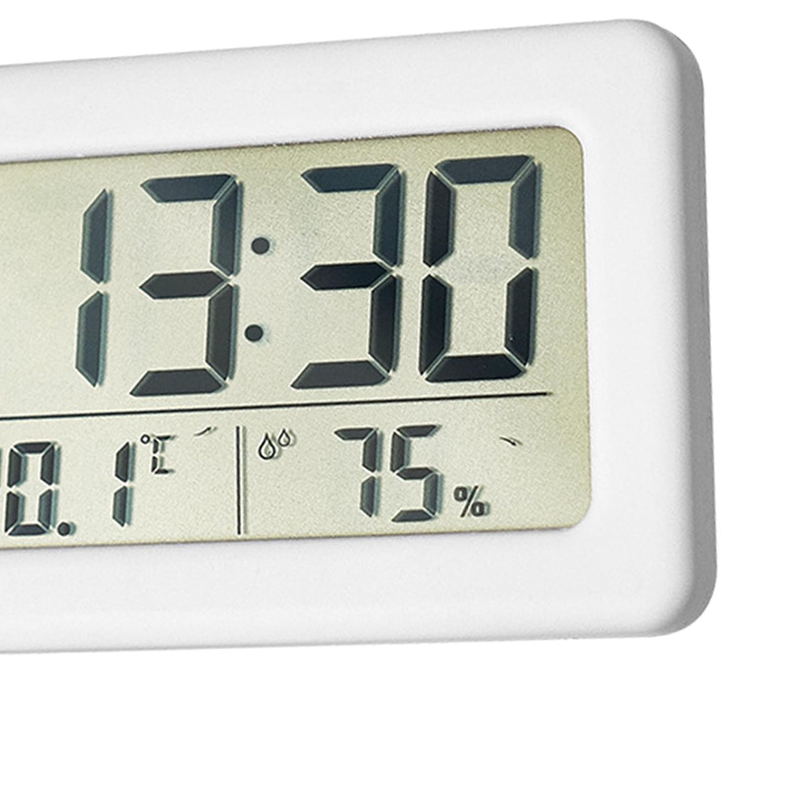 2x Digital Clock Indoor Temperature Hanging Home Desktop Study Room
