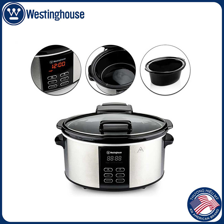 Nồi nấu chậm Westinghouse WKSC65 6 lít - Hàng chính hãng