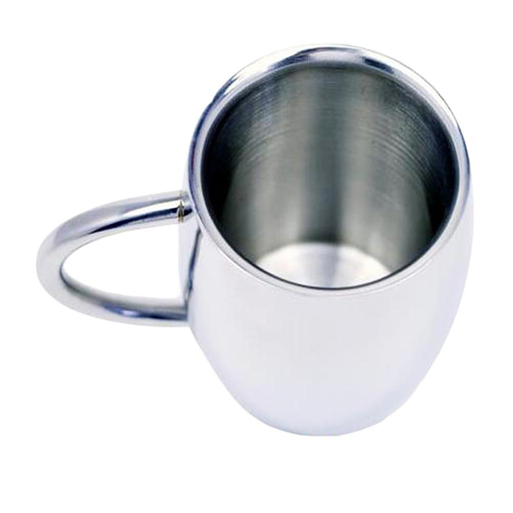 Stainless Steel Mug Portable Camping Hiking Water Tea Coffee Cup 350ml