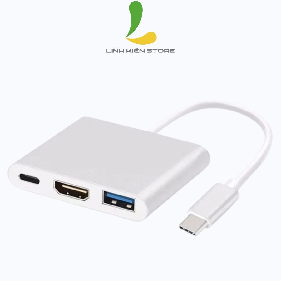 Cáp chuyển đổi OEM Type C sang HDMI, USB cho máy tính và điện thoại