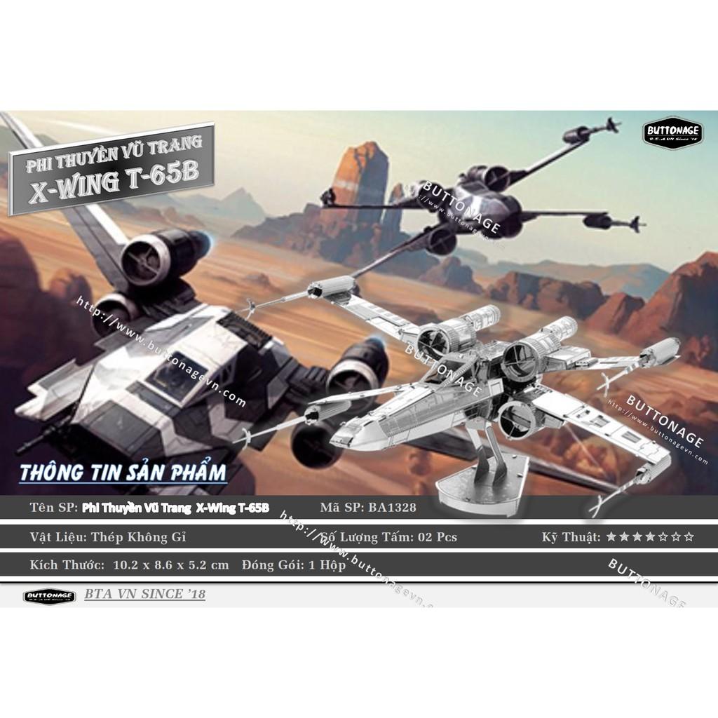 Mô Hình Lắp Ráp 3d Phi Thuyền Vũ Trang X-Wing T-65B