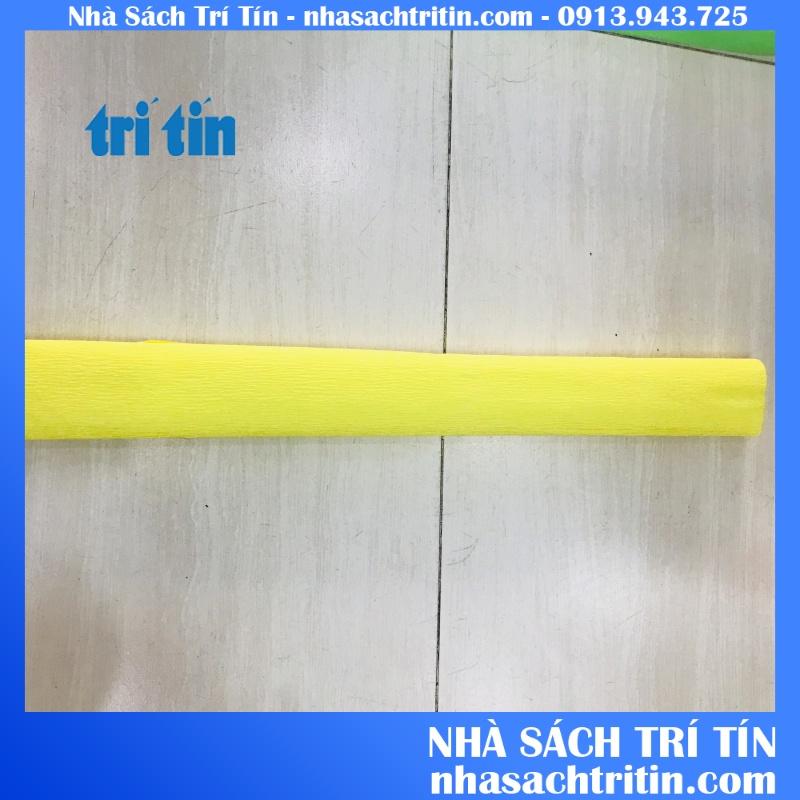 Cuộn giấy nhún giấy nhăn làm hoa giấy đủ màu sắc size 50cm x 250 cm