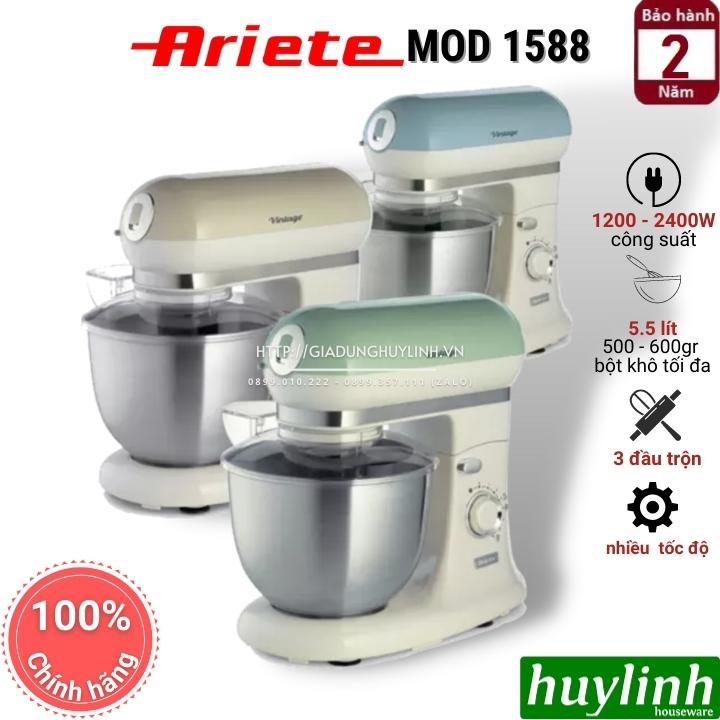 Máy đánh trứng trộn bột Ariete MOD 1588 - 5.5 lít - 2400W - BH 24 tháng - Hàng chính hãng