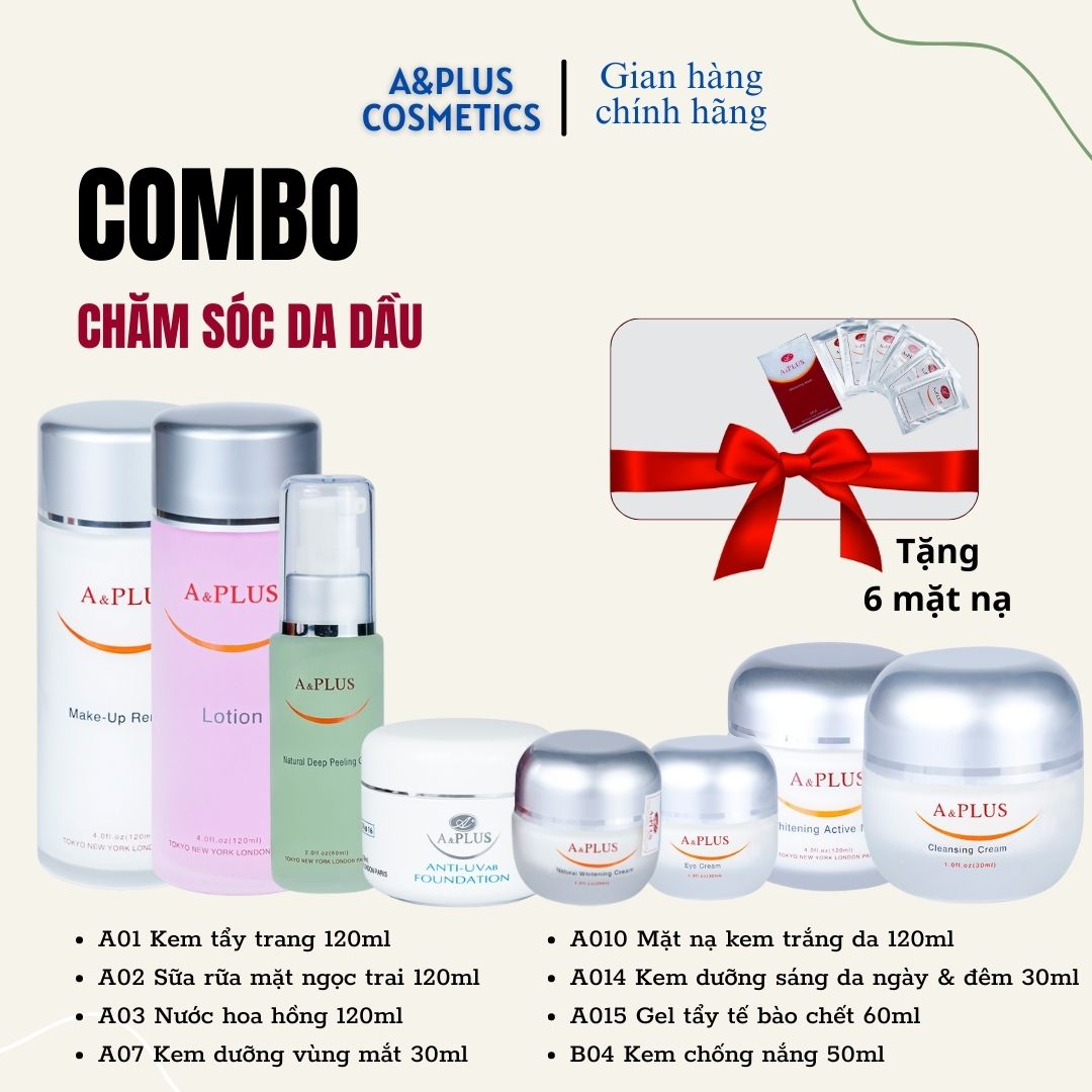 Bộ Chăm Sóc Da Dầu A&Plus