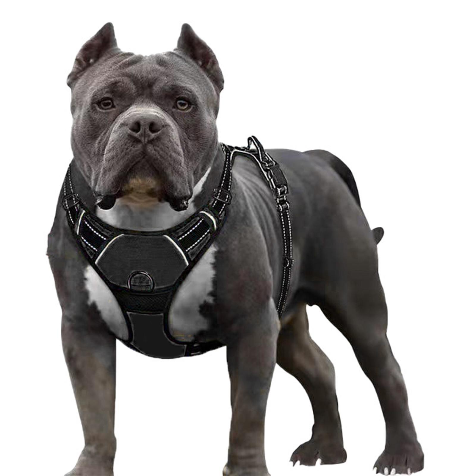 2x Dog Harness Vest Reflective Lightweight for Dogs Running Cat puppy Black