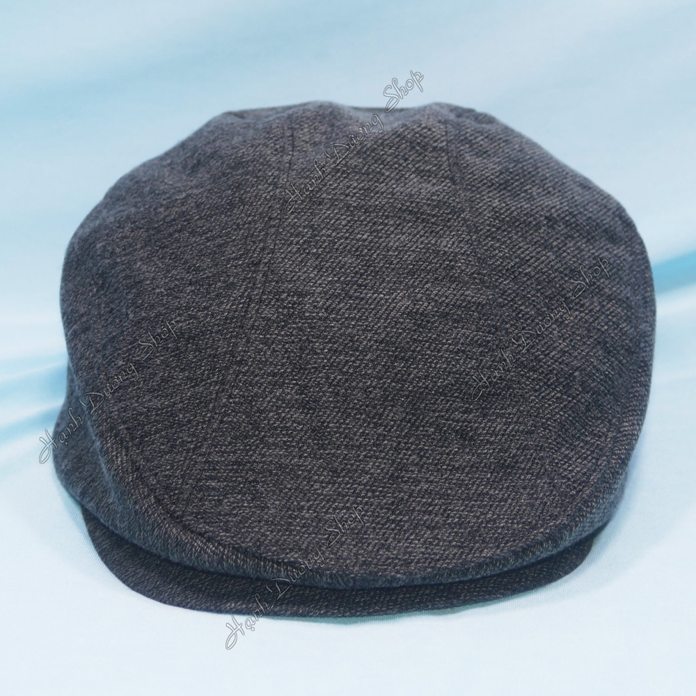 Mũ beret nam mỏ vịt dành cho người lớn tuổi, thiết kế mỏ vịt cụt, bít đuôi độc đáo, chất liệu vải nỉ mềm mại sang trọng - Hạnh Dương