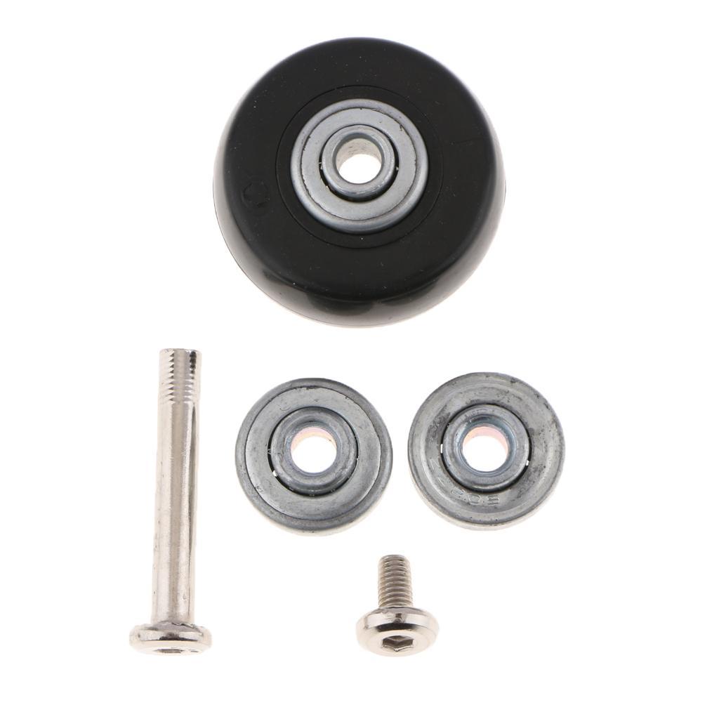2x Luggage Suitcase Replacement Wheels Axles Bearings Set Trolley Casters DIY