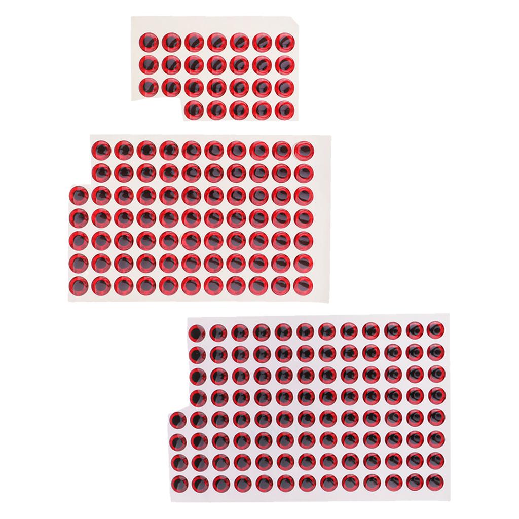 200pcs Waterproof DIY Fishing Lure Eyes Self Adhesive Fly Tying Materials