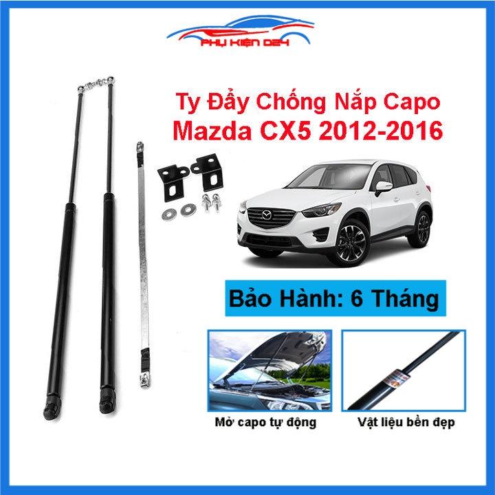 Ty thủy lực chống nắp capo Mazda CX5 2012-2013-2014-2015-2016 hỗ trợ mở tự động kèm phụ kiện