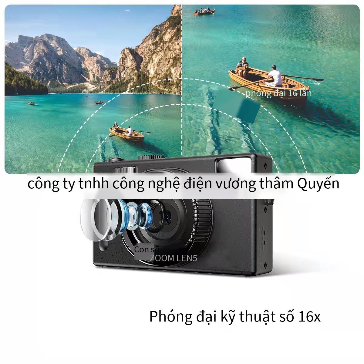 Khuyến mại mới 3.0 inch COMS độ nét cao máy ảnh kỹ thuật số máy quay video máy ảnh sinh viên chống rung du lịch máy ảnh di động