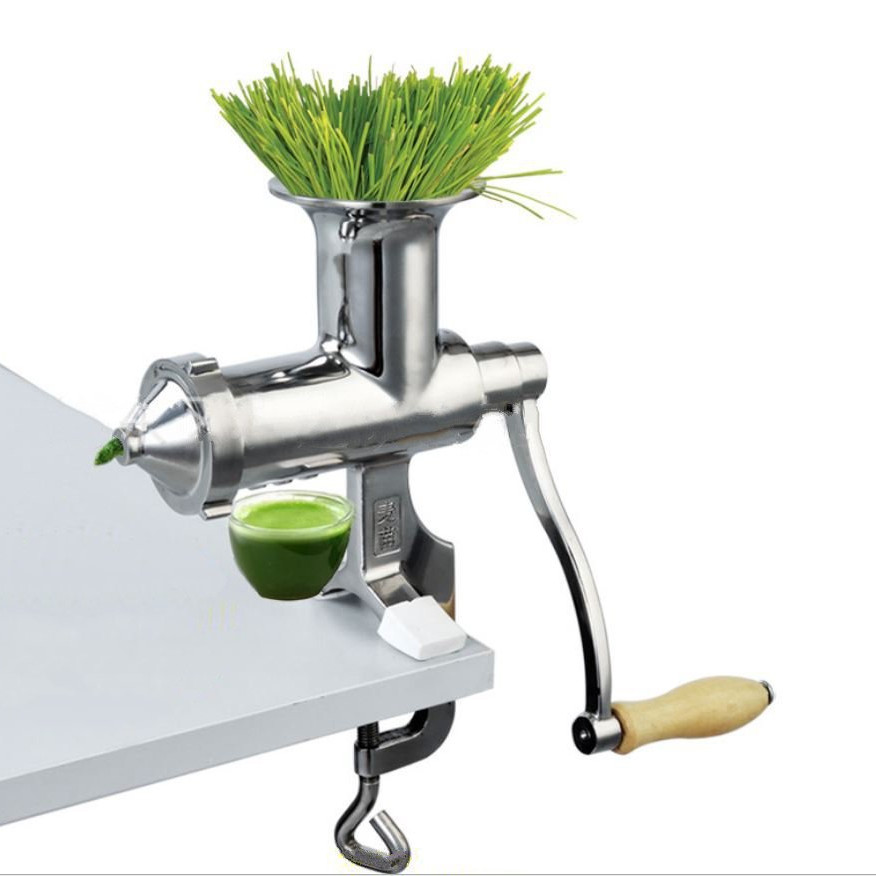 Máy ép trái cây – cỏ lúa mì bằng tay chất liệu inox Manual Wheet Grass Juicer