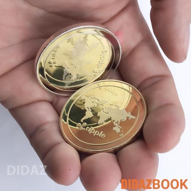 Đồng Xu XRP Ripple, Bɪтᴄᴏɪп mạ vàng, bạc làm đồ lưu niệm, sưu tầm, trang trí phòng làm việc, quà tặng khách hàng