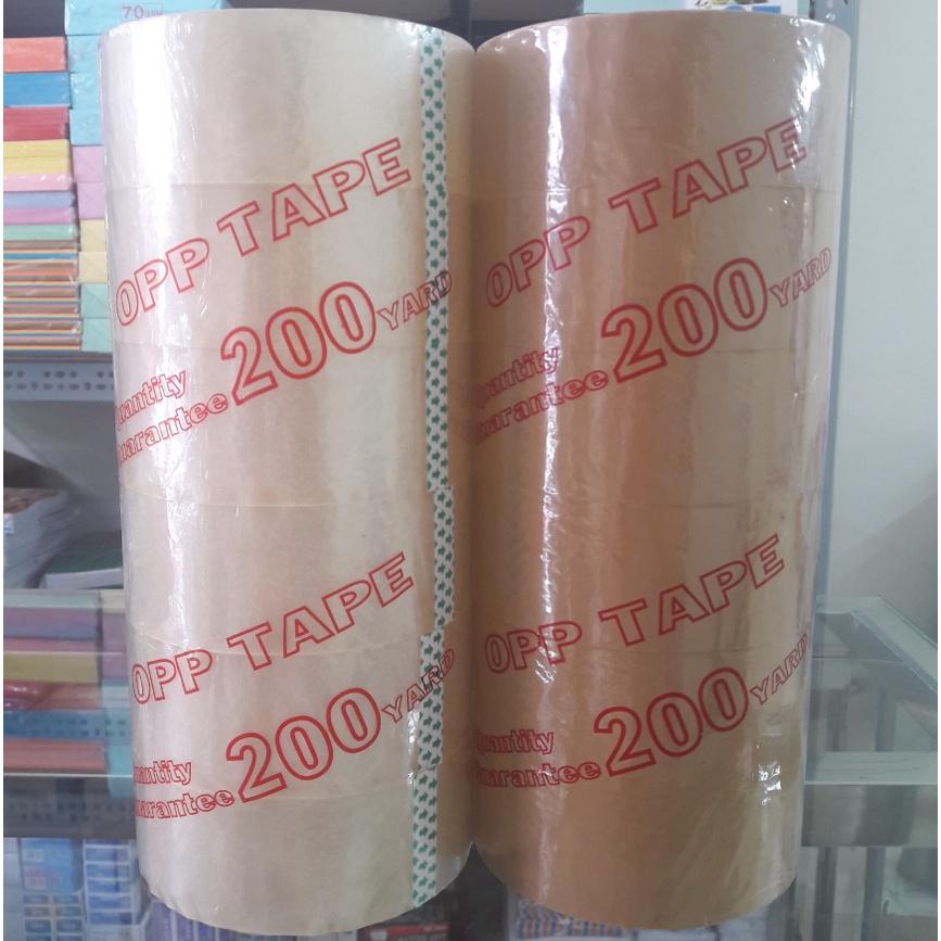 Băng Keo Trong , Đục 5cm 200Yard - 6 Cuộn / Cây