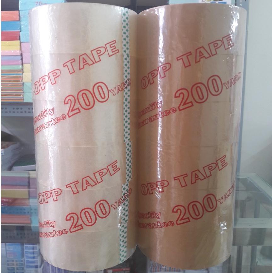 Băng Keo Trong , Đục 5cm 200Yard (Dán Thùng, Đóng Gói,..) - 6 Cuộn / Cây