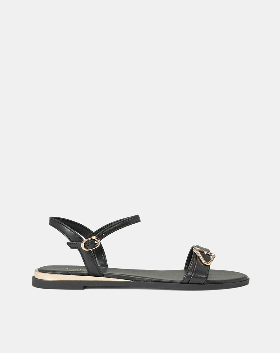 Giày Sandal Nữ 3cm Thời Trang JUNO Bệt Trang Trí Khoá SD03068