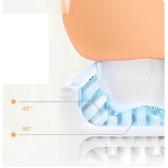 Bàn chải đánh răng cho bé chữ U bằng silicon mềm mại cho bé từ 2 đến 12 tuổi hình chim cánh cụt