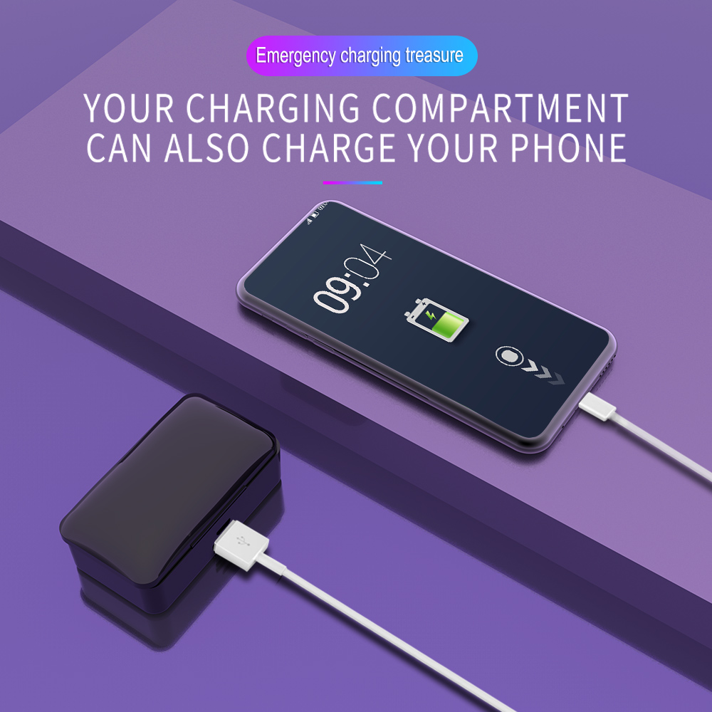 Tai Nghe Điều Khiển Bằng Cảm Ứng G10 Pro TWS Âm Thanh Nổi Không Dây Bluetooth5.0 + Tai Nghe Thể Thao EDR Có Hộp Sạc