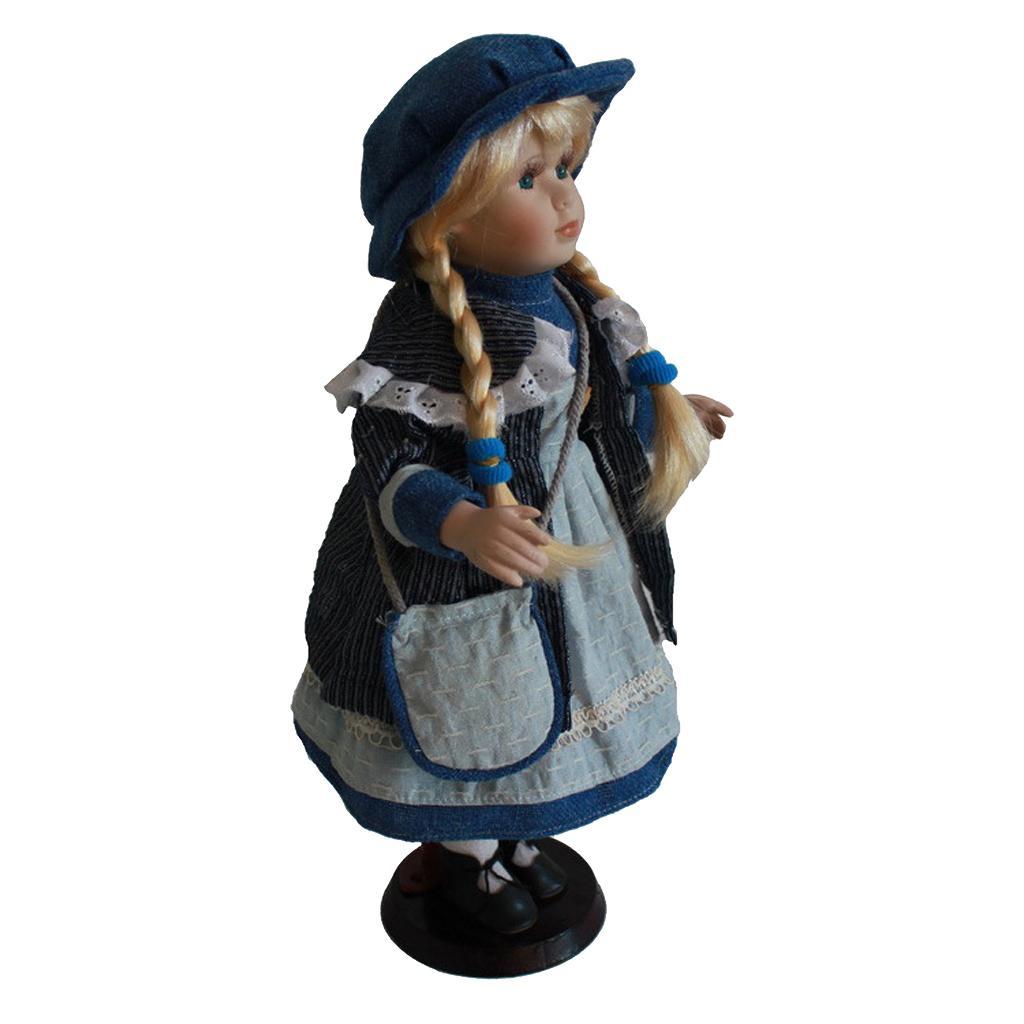 40cm Vintage Porcelain Doll Collectibles Model Crafts