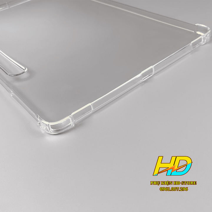 Ốp Lưng Cho Samsung Galaxy Tab S8+ Plus 12.4 inch Dẻo Silicon Trong Suốt Cao Cấp Chống Sốc ,Chống Va Đập, Có Gờ Bảo Vệ Camera
