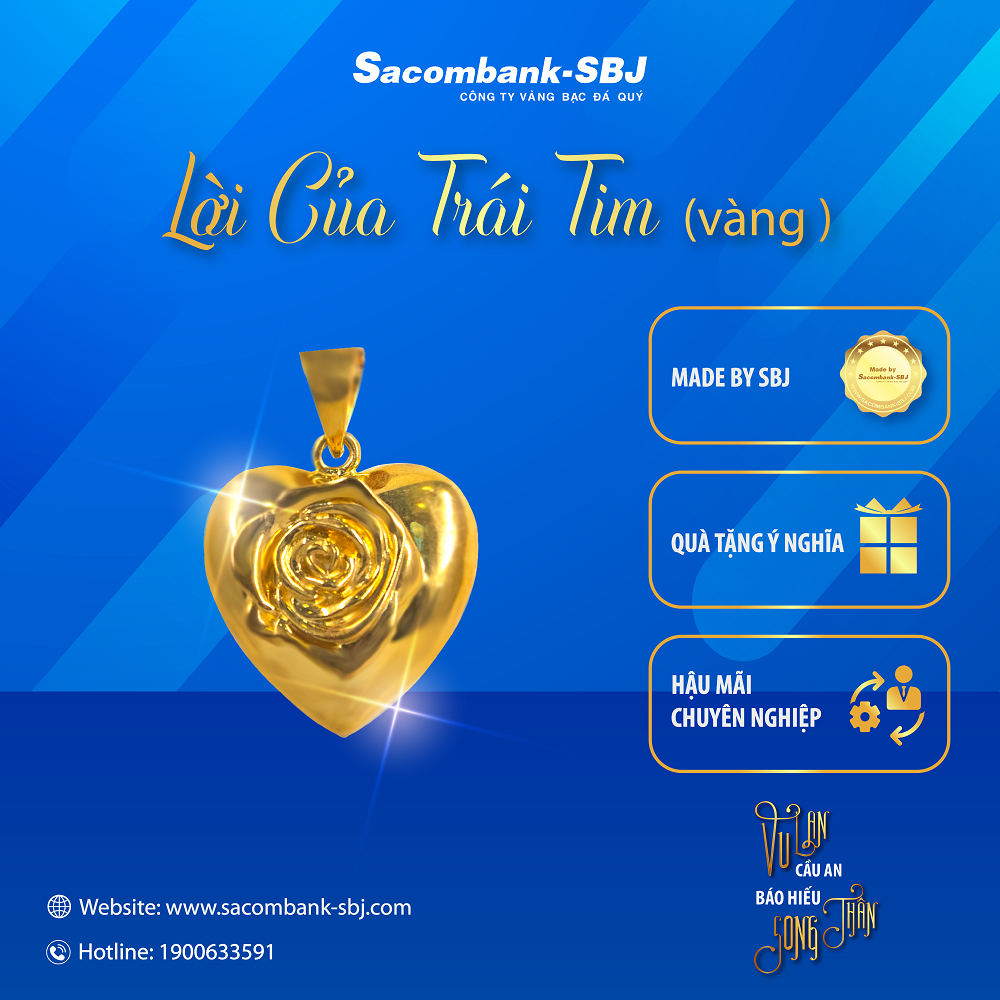 Mặt dây SBJ Lời của Trái Tim PLTN004IT0001 Vu Lan Cầu An