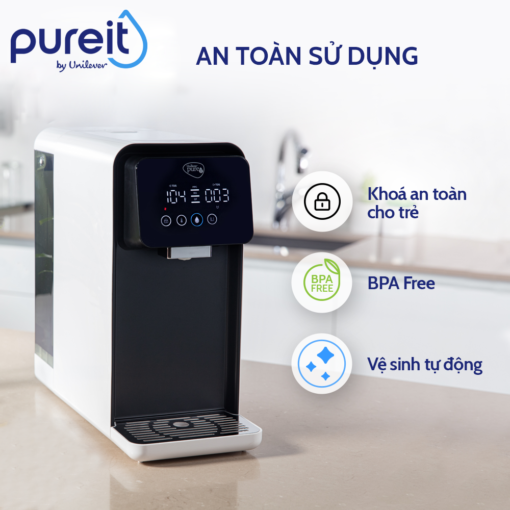 Máy Lọc Nước Pureit Lavita - CR5240 Chức Năng Làm Nóng Nhiều Cấp Độ Tích Hợp Công Nghệ RO+UV - Hàng Chính Hãng