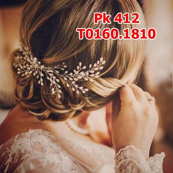 Ốp hạt trai cô dâu lớn màu trắng