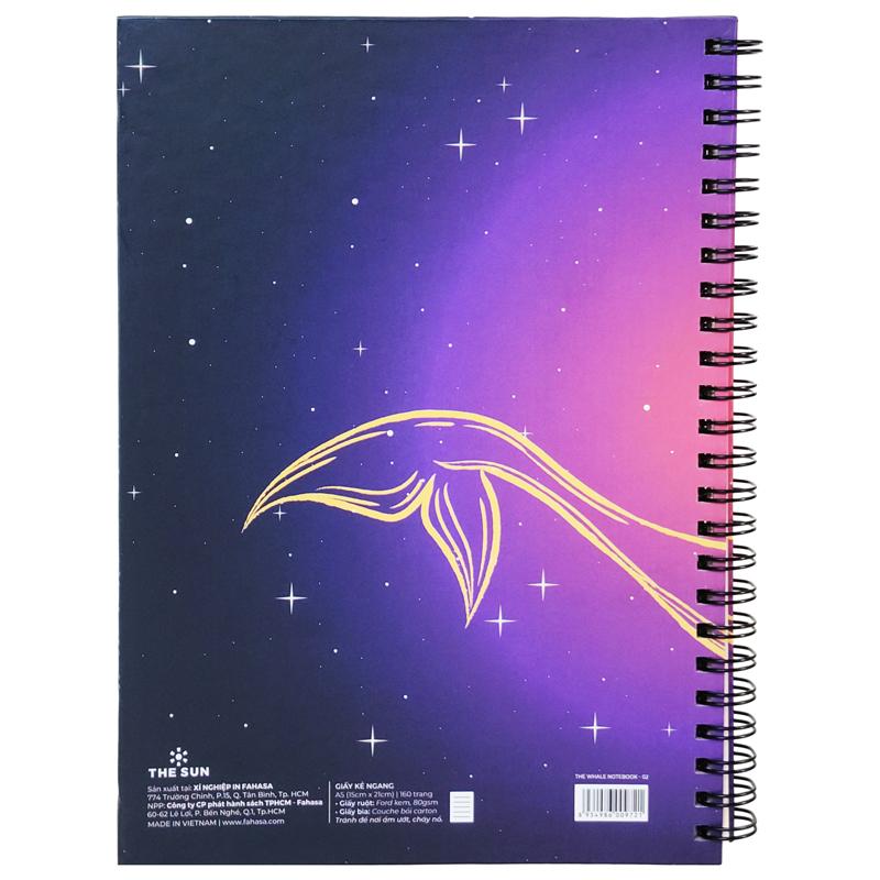 Sổ Lò Xo A5 - Kẻ Ngang 160 Trang 80gsm - The Whale - The Sun 02