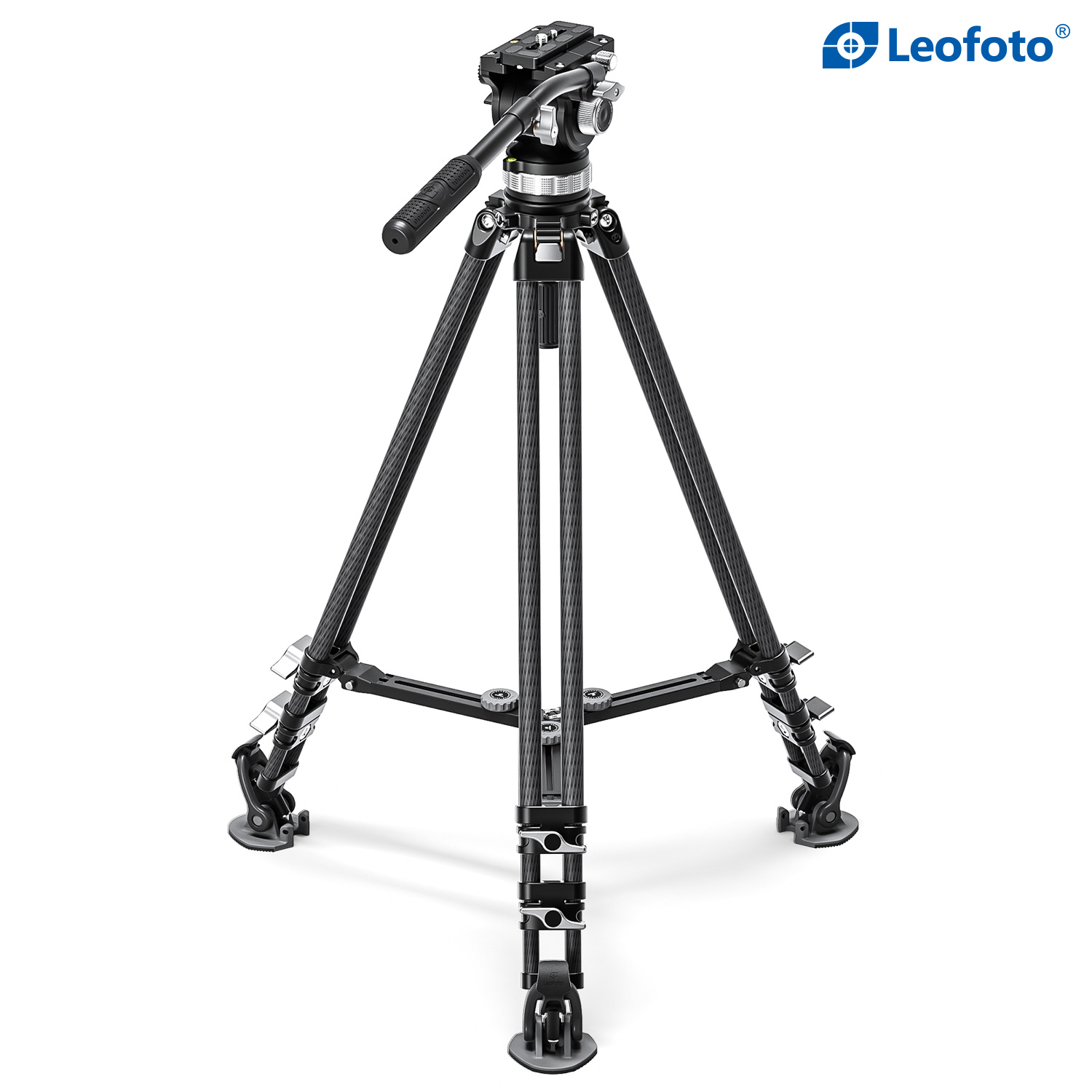 Video Tripod - Leofoto LVC193C+BV-15 - 10 Lớp Carbon Siêu Cứng Siêu Nhẹ - Hàng Chính Hãng