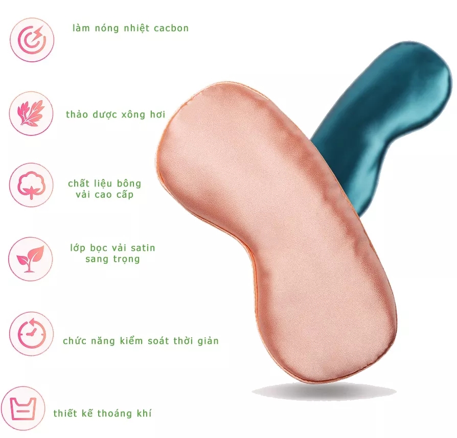 Chườm Mắt Thảo Dược Làm Nóng Bằng Điện Giúp Thư Giãn, Giảm Mỏi Mắt, Quầng Thâm Nếp Nhăn Mắt Spa Dưỡng Sinh