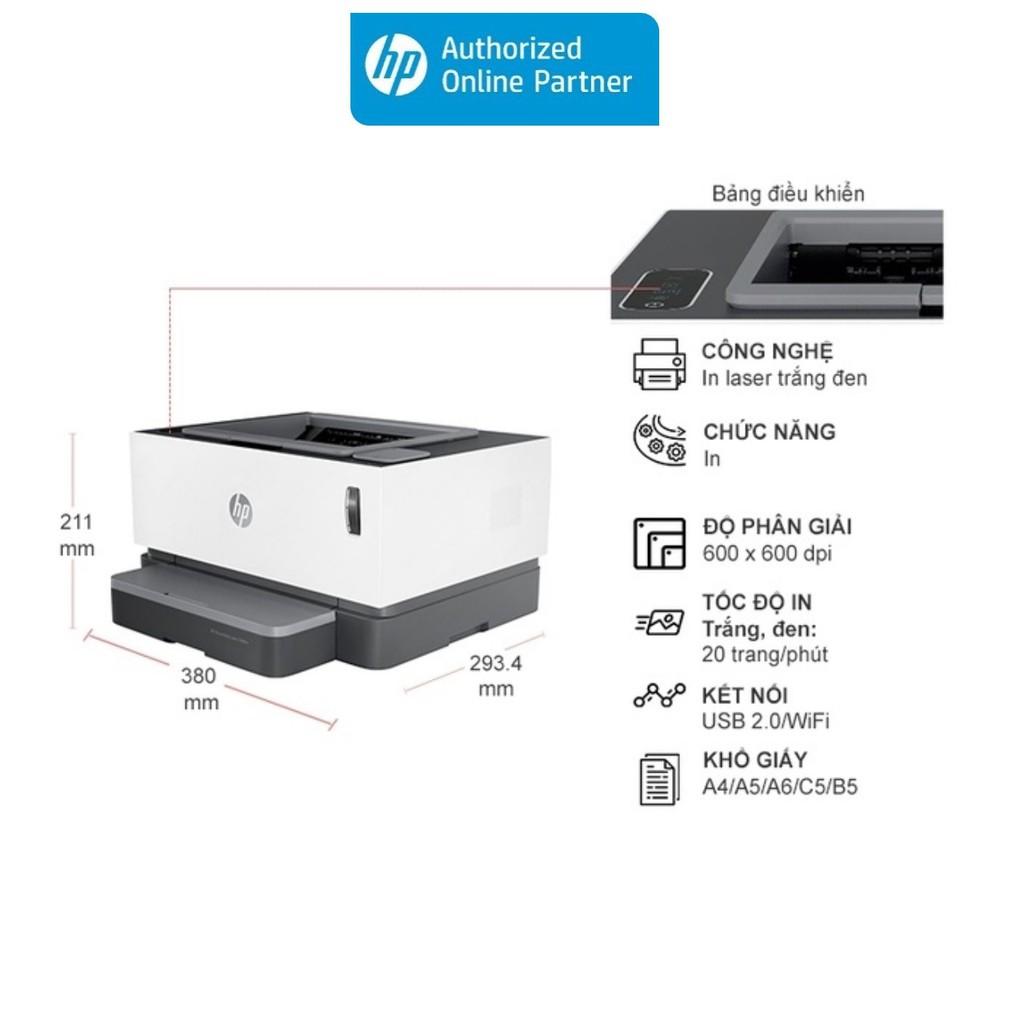 Máy in HP Neverstop Laser 1000w / 1000a - Hàng Chính Hãng