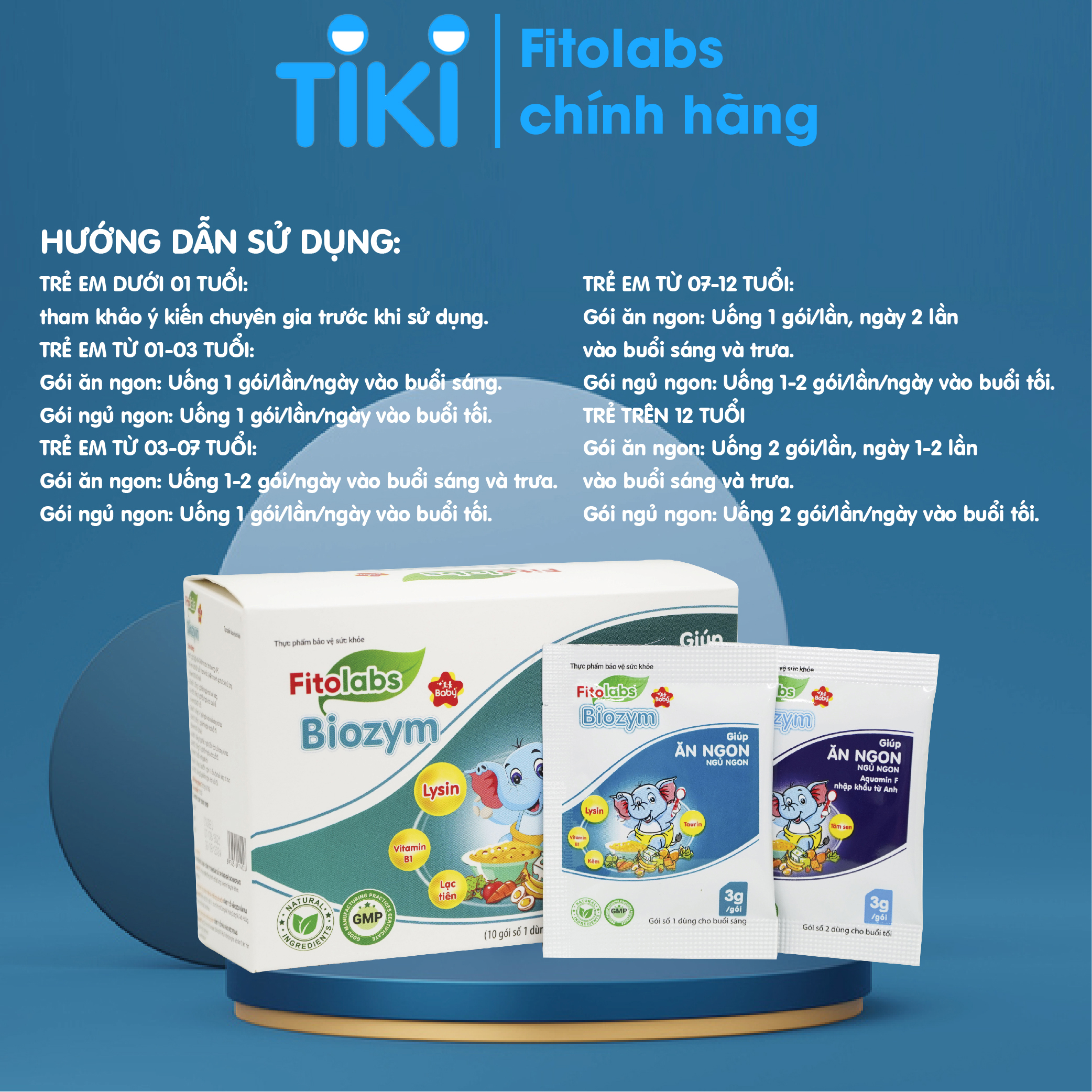 Fitolabs Biozym giúp trẻ ăn ngon - ngủ ngon, nâng cao sức khỏe