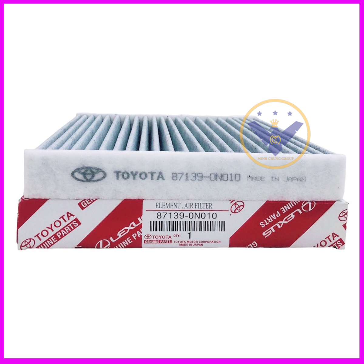 Lọc gió điều hoà than hoạt tính Toyota Veloz - mã 87139-0N010